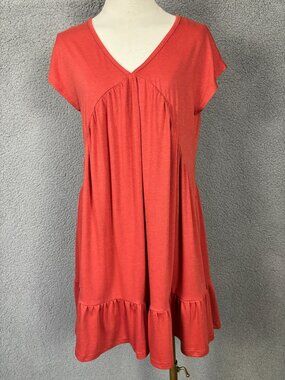 Zaful Women's Summer Vacation Dress V-Neck Orange Size Small New With Tag's